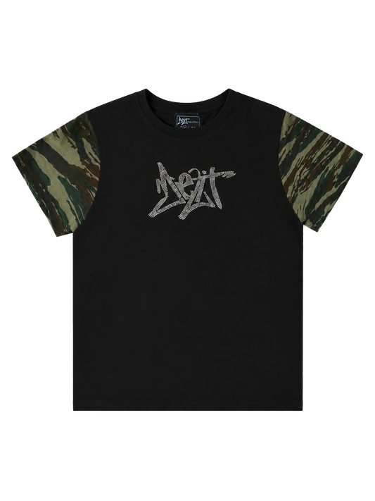 RHINESTONE CAMO T-SHIRT