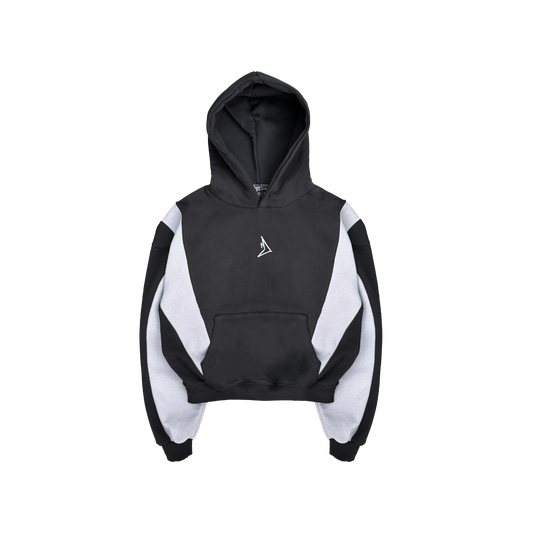 BLACK TRACKSET HOODIE