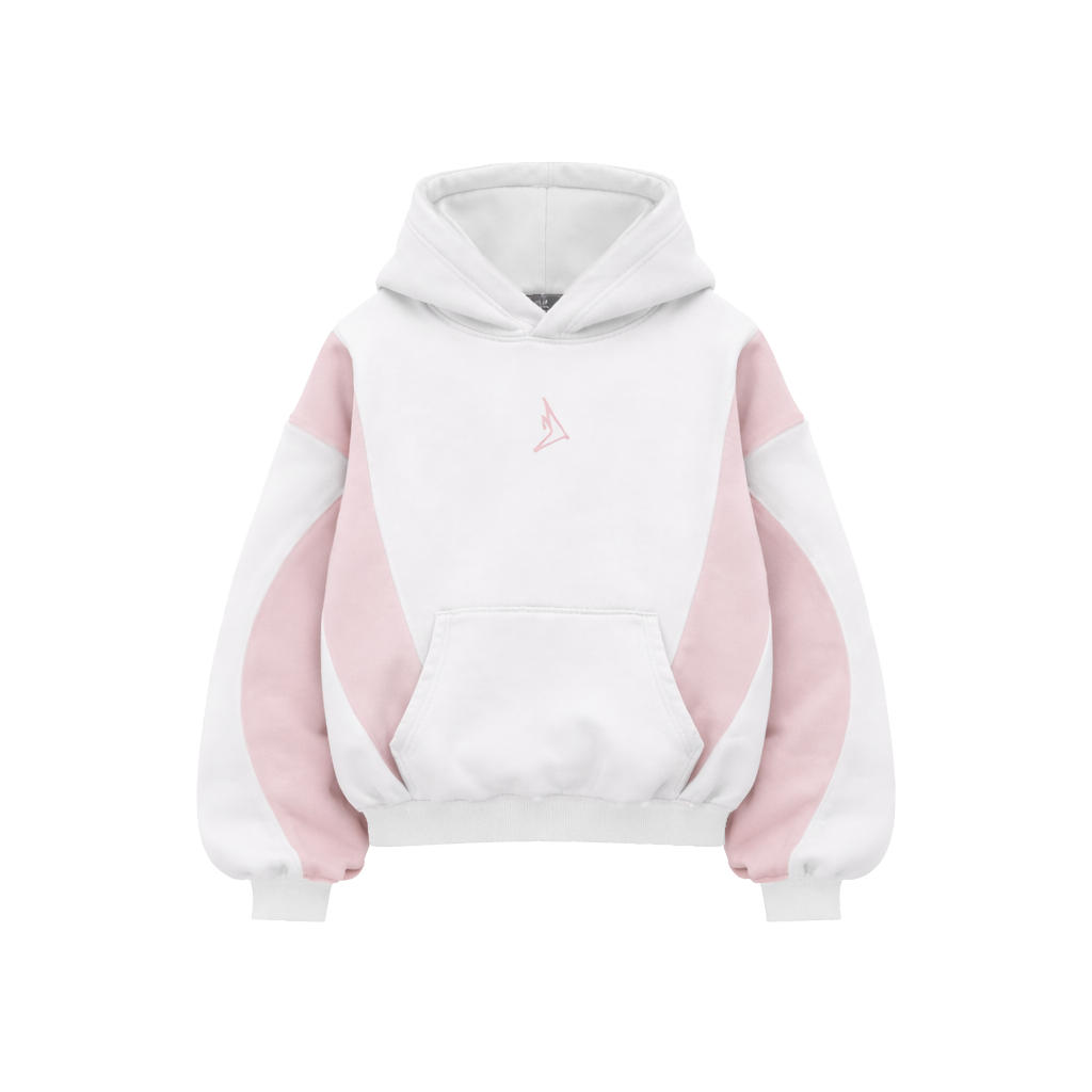 WHITE TRACKSET HOODIE