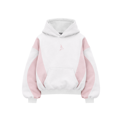 WHITE TRACKSET HOODIE