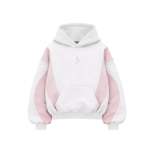 WHITE TRACKSET HOODIE
